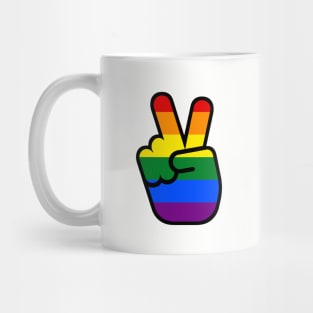 Peace Love Rainbow Mug